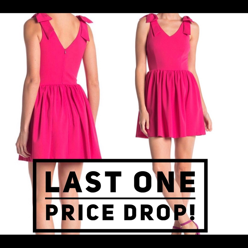Love...Ady Bow Detail Scuba Crepe Dress